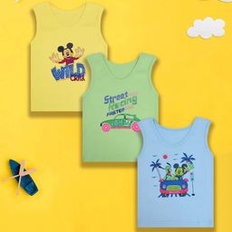 Mega style Infants Pack Of 3 Printed Cotton T-shirt-46