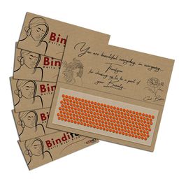 Comet Busters Bindiful Set Of 5 Bindiful Traditional Round Bindi - Orange-17