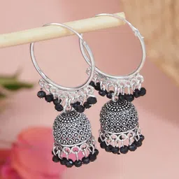 I Jewels Contemporary Jhumkas Earrings-image-95