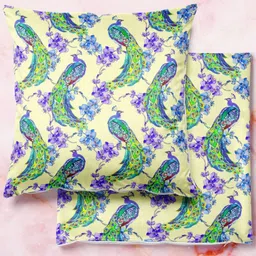 ArtzFolio Multicoloured Set of 2 Square Cushion Covers-90