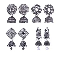 DIVASTRI Women Silver Earrings-image-88