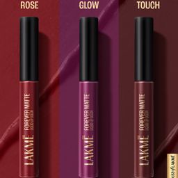 Lakme Forever Matte Long Stay Light-Weight Liquid Lipstick Trio 16.8ml - Wine Whisper image 2