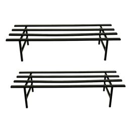 TRUSTBASKET 2-Pcs Black Flourish PlanterStand-12