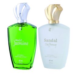 RU Set Of 2 Attarfull Jasmine & Sandal Saffrony Long Lasting Eau De Parfum - 60 ml Each image 3