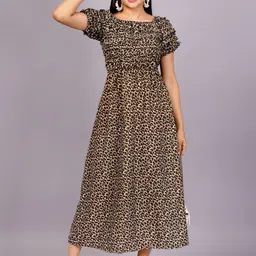 KALINI Floral Print Crepe Maxi Midi Dress-image-24