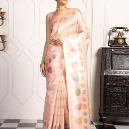 MIMOSA Floral Zari Banarasi Saree-image-17