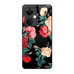 QRIOH Floral Printed OnePlus Nord CE 3 5G Back Case Mobile Accessories-image-75
