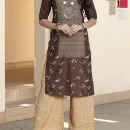 Anouk Rustic Women Pack Of 3 Ethnic Motifs Printed Crepe Kurta-image-60