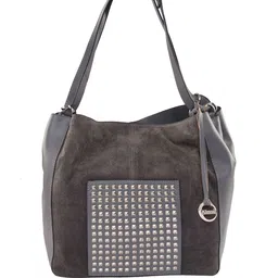 Klasse Embellished Suede Shopper Shoulder Bag-21