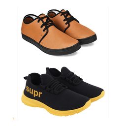 Spotwalk Men Mesh Running Shoes-image-92