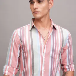 KETCH Men Opaque Striped Casual Shirt-image-22