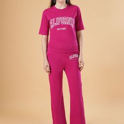 NEYSA Women Typography Printed Pure Cotton Night Suit-image-58