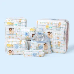 Fancy Fluff Kids Set 5 Piece Printed Organic Cotton Storage Bag-20
