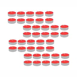 atorakushon Red 50 pieces Tea Light Candle-image-10