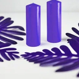 ASIDEA Purple 2 pieces Pillar Candles-picture-30