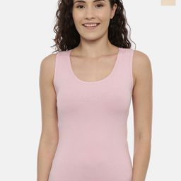 GOLDSTROMS Pack Of 2 Cotton Non-Padded Camisoles-SLP-9002-PNK-SKN-image-97