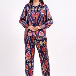 MINGLAY Printed Shirt With Trousers Co-Ords-image-93