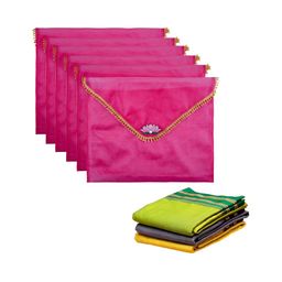 Aura Pink Set of 6 Regular Multi-Utility Organisers-18