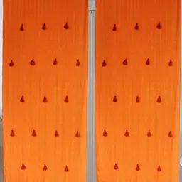 Dekor World Multicoloured Set of 2 Embellished Sheer Door Curtain-26
