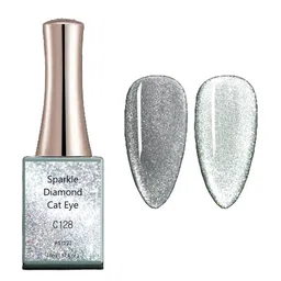 BELLE GAGA Sparkle Diamond Cat Eye Series Gel Nail Polish - 16 ml - Shade - C128-image-86