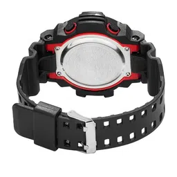 Hala Men Pack Of 2 Patterned Round Dial & Straps Digital Watch Combo Red SSA+Green Miller image 3