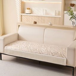 HOUSE OF QUIRK Five Seater Sofa Mat Leaf Pattern Chenille Fabric Stretch Seat Sofa Mat-picture-24