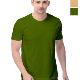 COLOR CAPITAL Unisex Pack Of 3 Solid Round Neck Cotton T-shirts-image-48