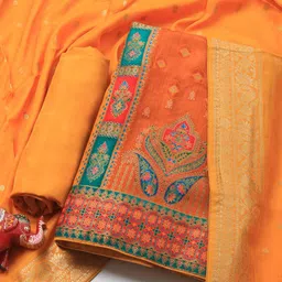 Meena Bazaar Woven Design Unstitched Dress Material-image-30