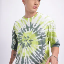 glitchez Drop-Shoulder Dyed Boxy T-shirt-image-36