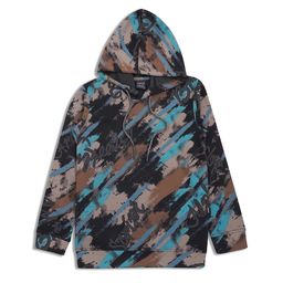 CAVIO Boys Abstract Printed Hood Cotton Pullover Sweatshirt-24