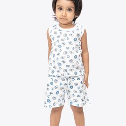 ariel Unisex Kids Printed T-shirt with Shorts-picture-49