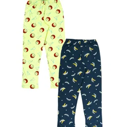 KiddoPanti Boys Pack Of 2 Printed Pure Cotton Straight-Leg Lounge Pants-image-70
