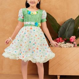 Muhuratam Girls Georgette Dresses-picture-33