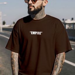 TOGS & TERRE Men Typography Printed Round Neck Cotton Oversized T-shirt-picture-27