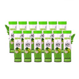 OZiva Set Of 12 ACV Moringa To Control Cravings- 15 Tablets Each- Green Apple-6