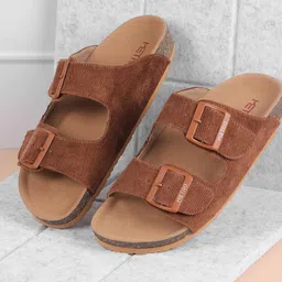 Metro Women Open Toe Flats with Buckles-image-57