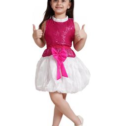 Kaku Fancy dresses Girls Top With Skirt And Hairband Princess Costume-image-25
