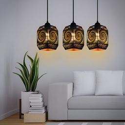 GAUVIK Black Printed Ceiling Lamp image 3