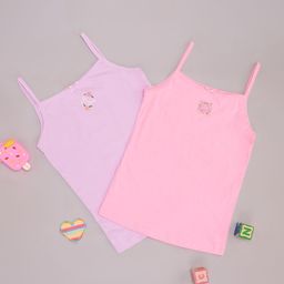 Pantaloons Junior Girls Pack Of 2 Cotton Camisoles-19