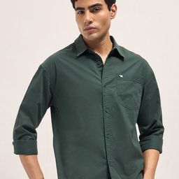 THE BEAR HOUSE Men's Cotton Solid Relax Fit Overshirt-picture-13