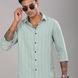 THE BEETEL HOUSE Men Standard Slim Fit Opaque Striped Casual Shirt-picture-49