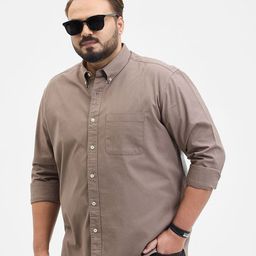 Snitch Men Classic Fit Button-Down Collar Solid Cotton Casual Shirt-27