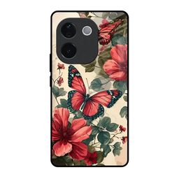 QRIOH Floral Printed Vivo T3 Pro 5G Back Case Mobile Accessories-image-39