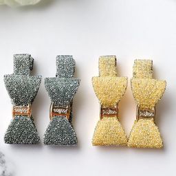 LYTIX Girls Set Of 4 Glittery Metal Alligator Hair Clips - Assorted-68