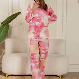 Stuffie Land Printed Long Sleeves Shirt With Trouser-image-61