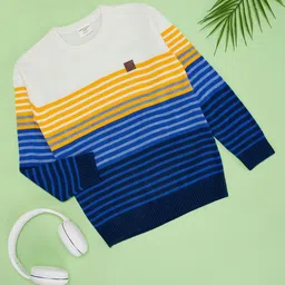 Pantaloons Junior Boys Colourblocked Pullover-image-6