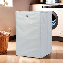 Kuber Industries Black & Brown 3 Pieces Dustproof Foldable Laundry Bags-13