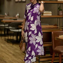 KALINI Women Floral Printed Regular Kurta with Palazzos-image-90