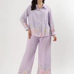 Beyond Pink Printed Shirt With Trousers Co-Ord Set-image-39