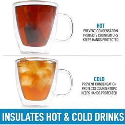 We3 Transparent Solid Glass Glossy Mugs Set of Cups and Mugs image 4